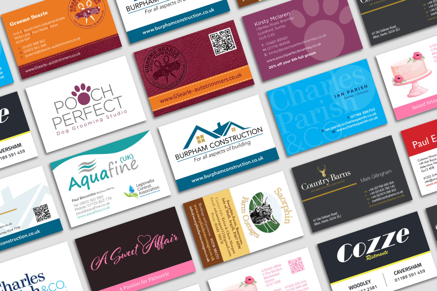 business cards web directions based in hampshire uk