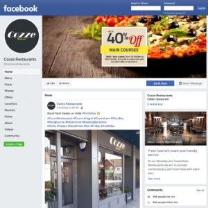 Cozze Restaurant Facebook